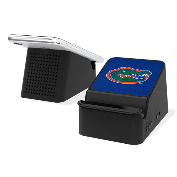 University of Florida Gators Solid Wireless Charging Station and Bluetooth Speaker