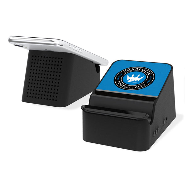 Charlotte FC  Stripe Wireless Charging Station and Bluetooth Speaker