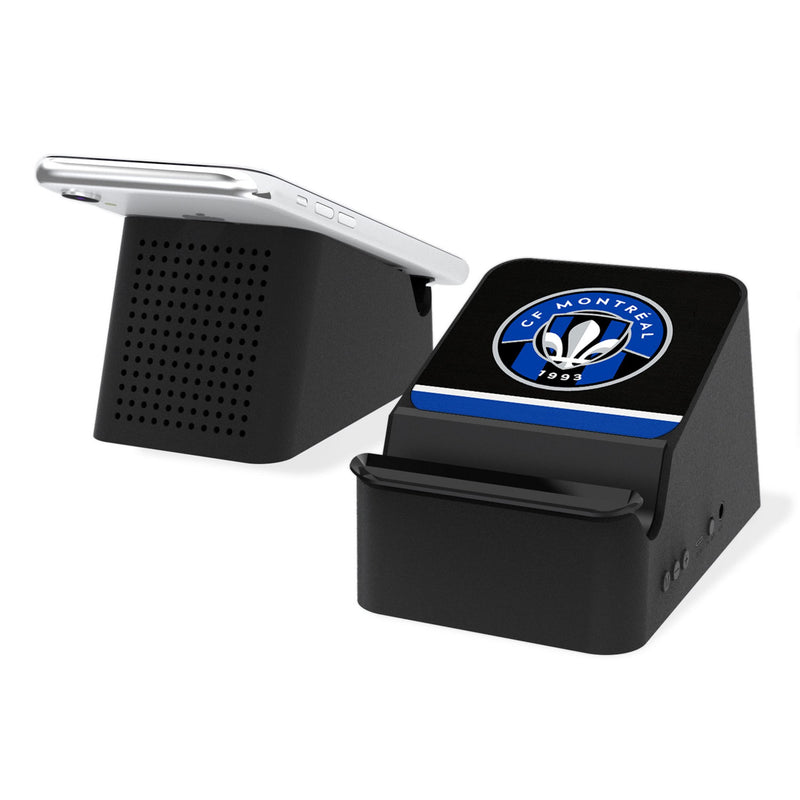 CF Montreal  Stripe Wireless Charging Station and Bluetooth Speaker