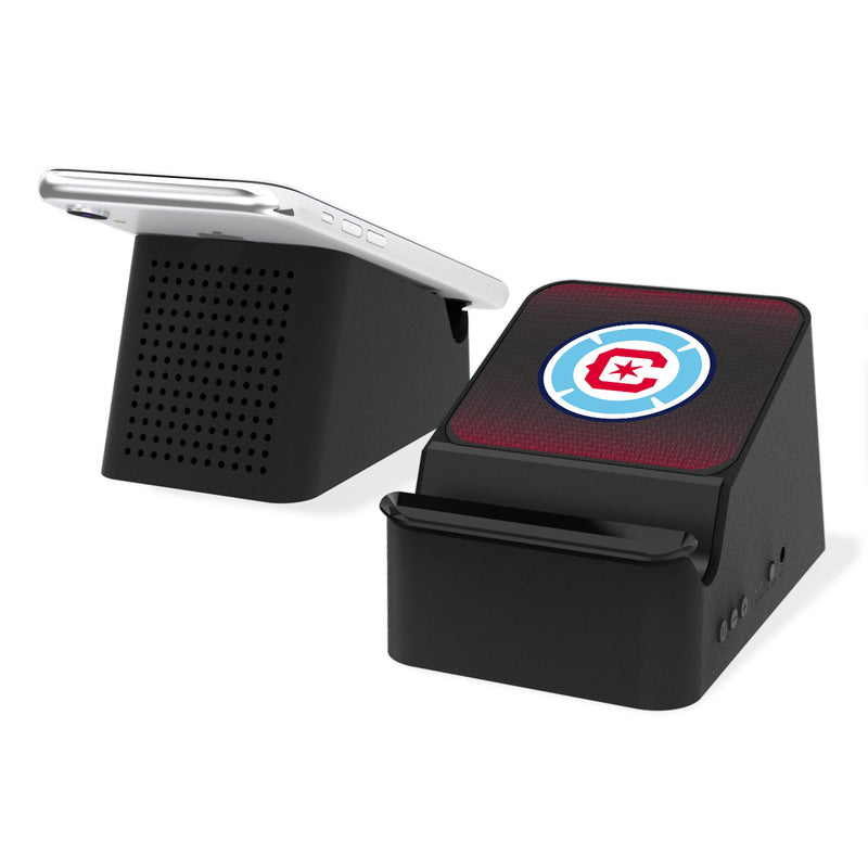 Chicago Fire  Linen Wireless Charging Station and Bluetooth Speaker