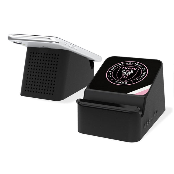 Inter Miami CF  Diagonal Stripe Wireless Charging Station and Bluetooth Speaker