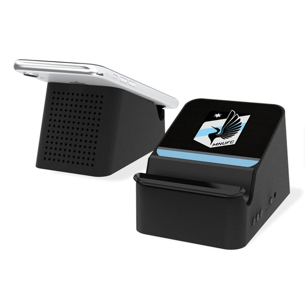 Minnesota United FC   Stripe Wireless Charging Station and Bluetooth Speaker