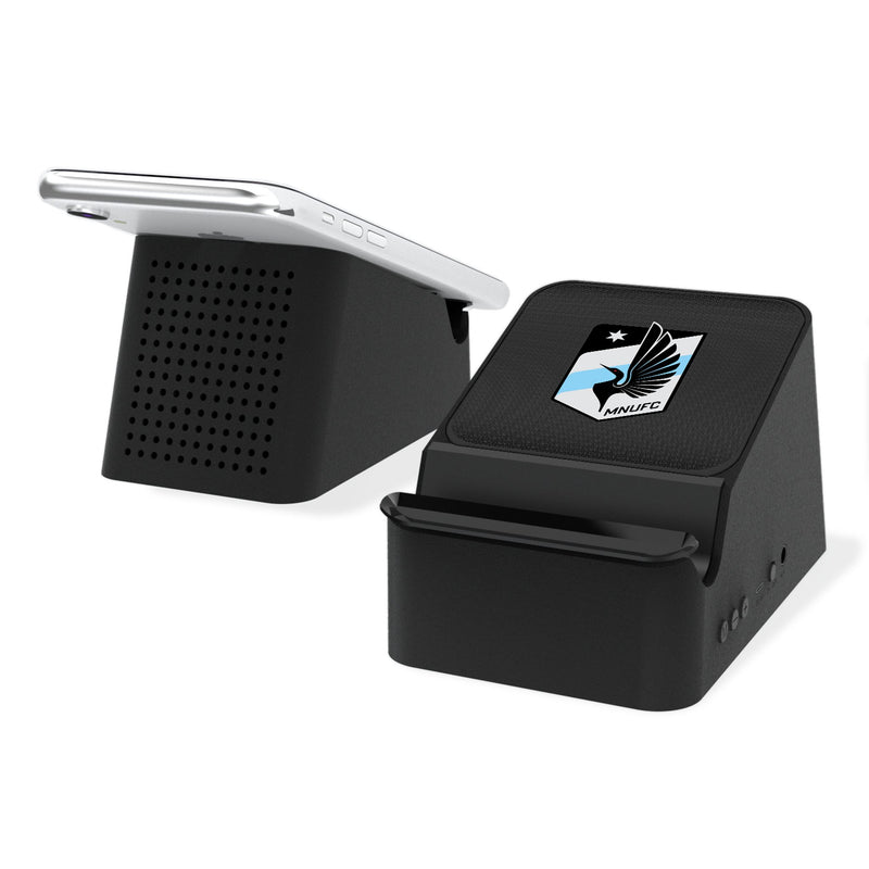 Minnesota United FC   Linen Wireless Charging Station and Bluetooth Speaker