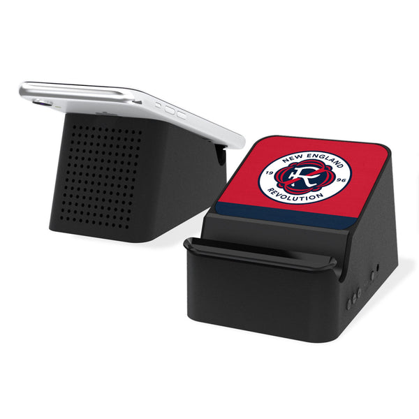 New England Revolution  Stripe Wireless Charging Station and Bluetooth Speaker