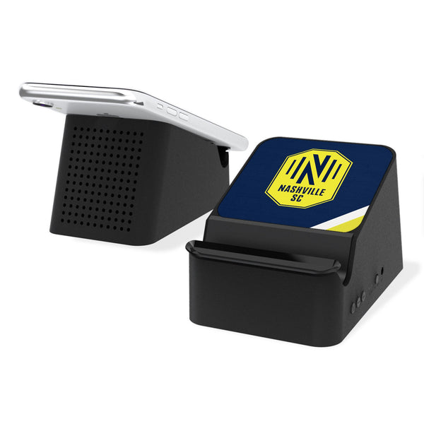 Nashville SC  Diagonal Stripe Wireless Charging Station and Bluetooth Speaker