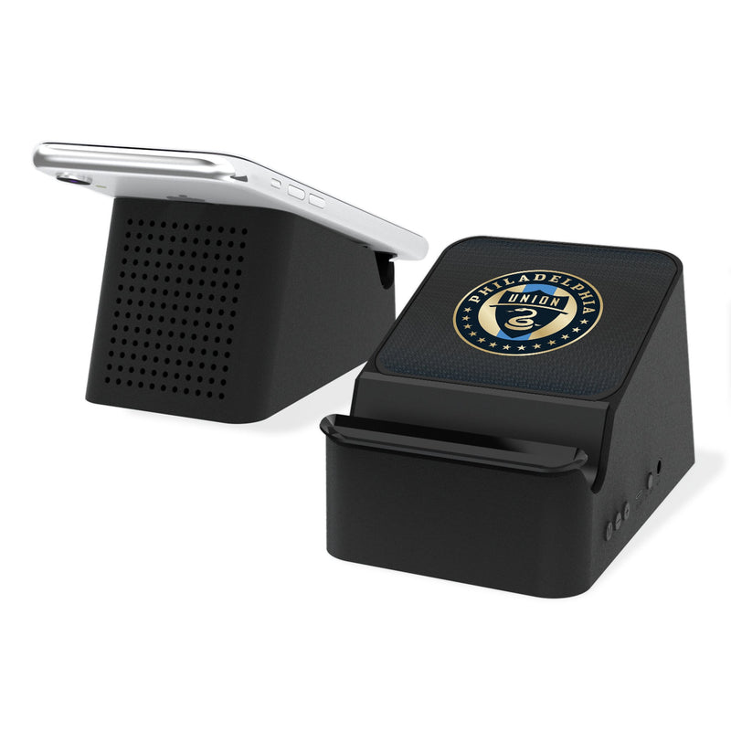 Philadelphia Union   Linen Wireless Charging Station and Bluetooth Speaker