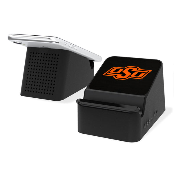 Oklahoma State University Cowboys Solid Wireless Charging Station and Bluetooth Speaker