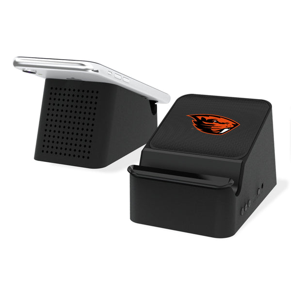 Oregon State University Beavers Linen Wireless Charging Station and Bluetooth Speaker