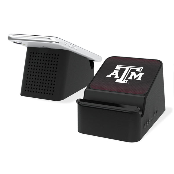 Texas A&M University Aggies Linen Wireless Charging Station and Bluetooth Speaker