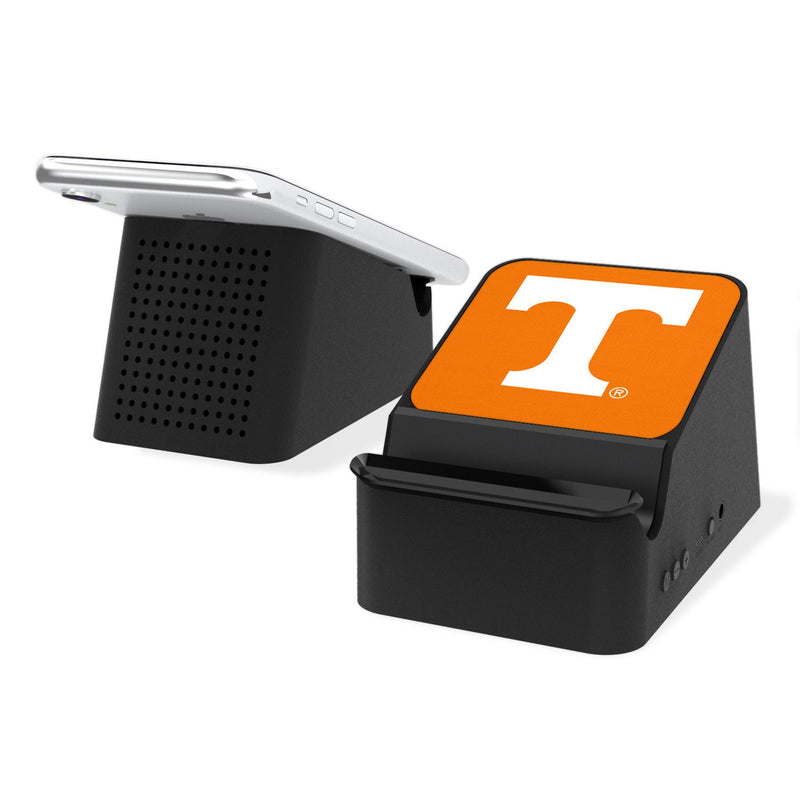 University of Tennessee Volunteers Solid Wireless Charging Station and Bluetooth Speaker