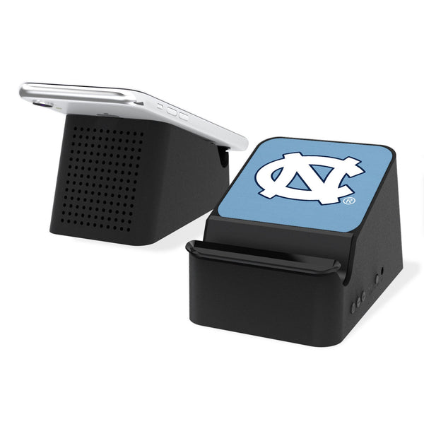 University of North Carolina Tar Heels Solid Wireless Charging Station and Bluetooth Speaker