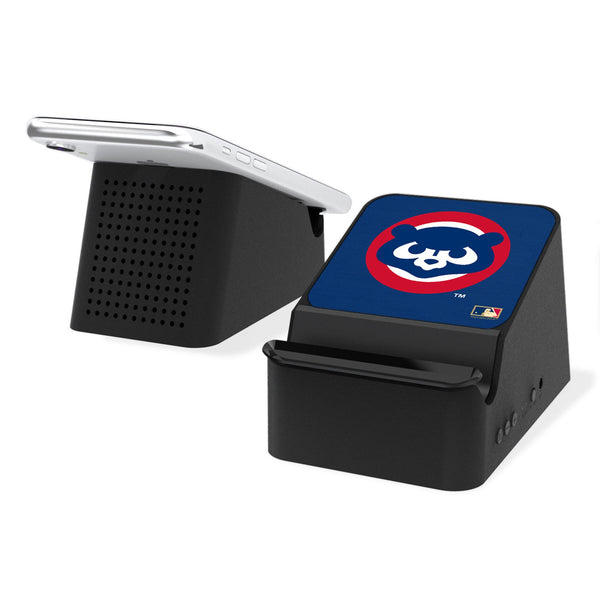 Chicago Cubs Home 1979-1993 - Cooperstown Collection Solid Wireless Charging Station and Bluetooth Speaker