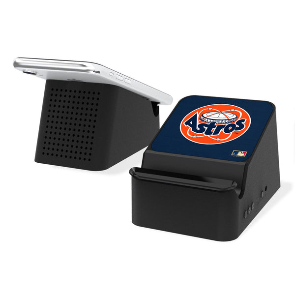 Houston Astros 1977-1993 - Cooperstown Collection Solid Wireless Charging Station and Bluetooth Speaker