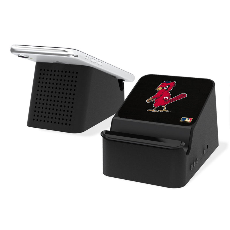 St Louis Cardinals 1950s - Cooperstown Collection Solid Wireless Charging Station and Bluetooth Speaker