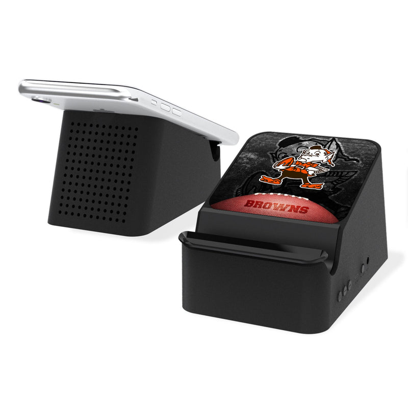 Cleveland Browns Historic Collection Legendary Wireless Charging Station and Bluetooth Speaker