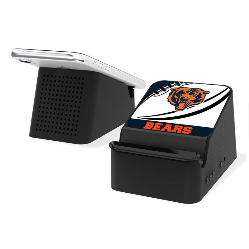 Chicago Bears 1946 Historic Collection Passtime Wireless Charging Station and Bluetooth Speaker