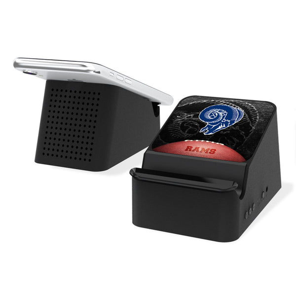 Los Angeles Rams Historic Collection Legendary Wireless Charging Station and Bluetooth Speaker