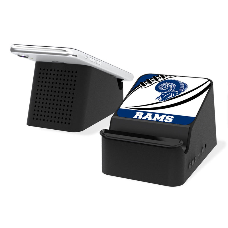 Los Angeles Rams Historic Collection Passtime Wireless Charging Station and Bluetooth Speaker