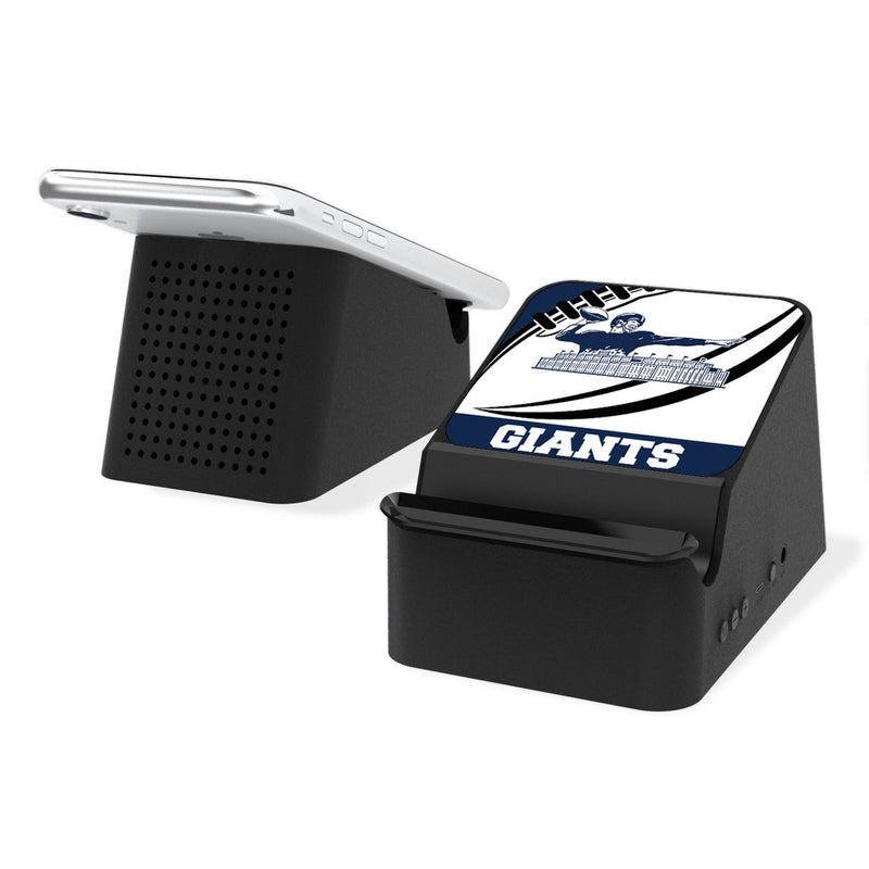 New York Giants 1960-1966 Historic Collection Passtime Wireless Charging Station and Bluetooth Speaker