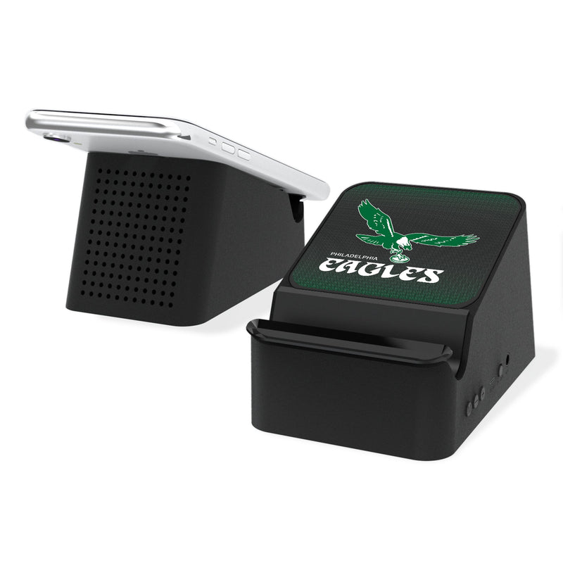 Philadelphia Eagles 1973-1995 Historic Collection Linen Wireless Charging Station and Bluetooth Speaker