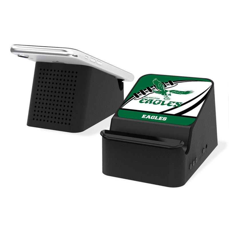 Philadelphia Eagles 1973-1995 Historic Collection Passtime Wireless Charging Station and Bluetooth Speaker