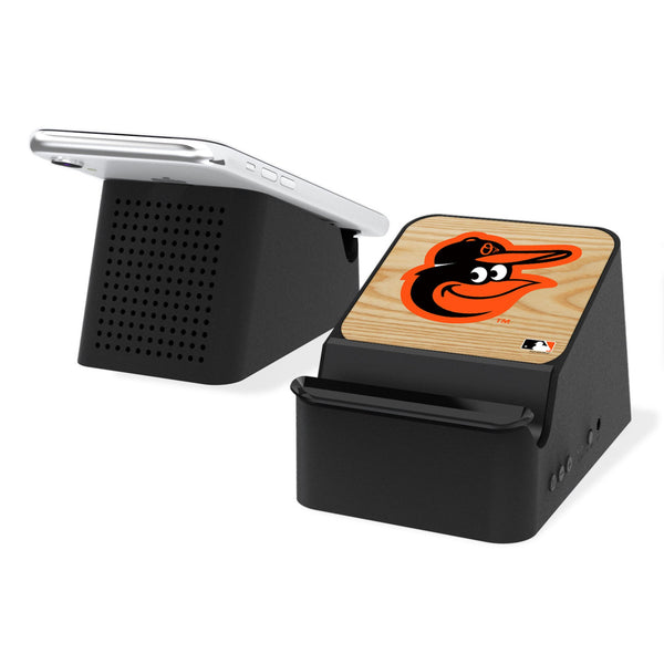 Baltimore Orioles Baseball Bat Wireless Charging Station and Bluetooth Speaker