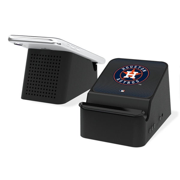 Houston Astros Linen Wireless Charging Station and Bluetooth Speaker