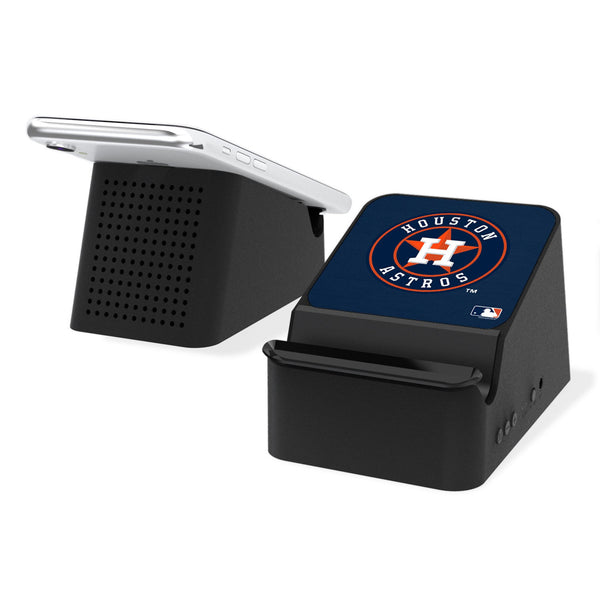 Houston Astros Solid Wireless Charging Station and Bluetooth Speaker