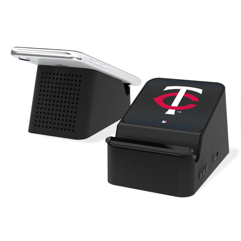 Minnesota Twins Linen Wireless Charging Station and Bluetooth Speaker