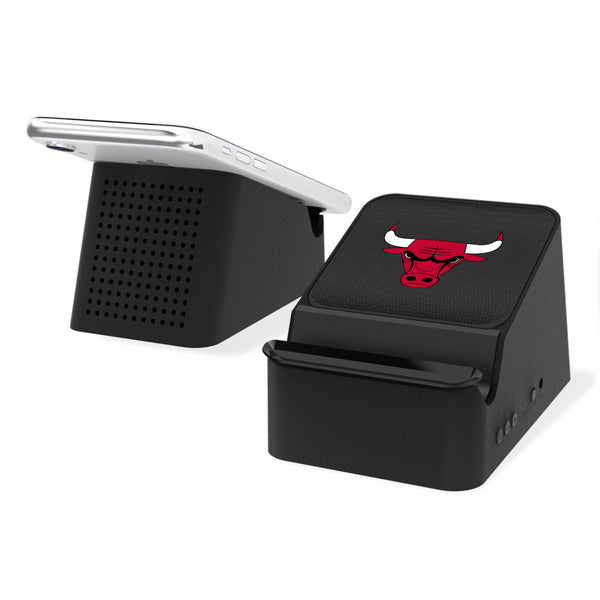 Chicago Bulls Linen Wireless Charging Station and Bluetooth Speaker