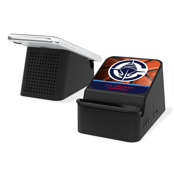 Los Angeles Clippers Basketball Wireless Charging Station and Bluetooth Speaker