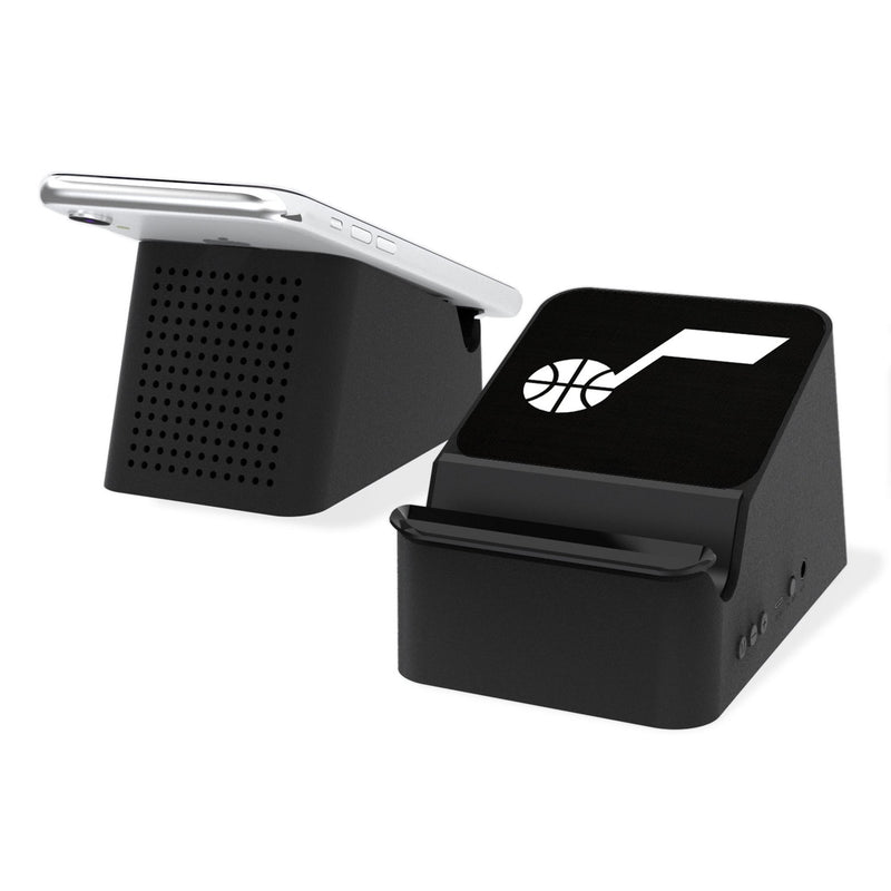 Utah Jazz Solid Wireless Charging Station and Bluetooth Speaker