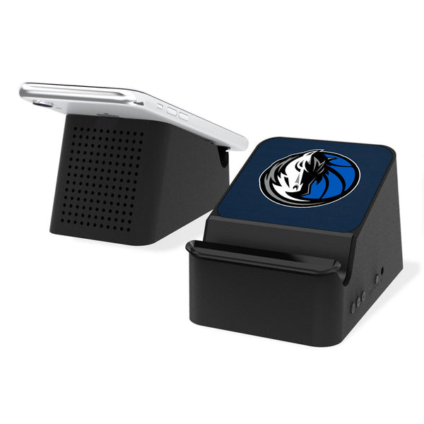 Dallas Mavericks Solid Wireless Charging Station and Bluetooth Speaker