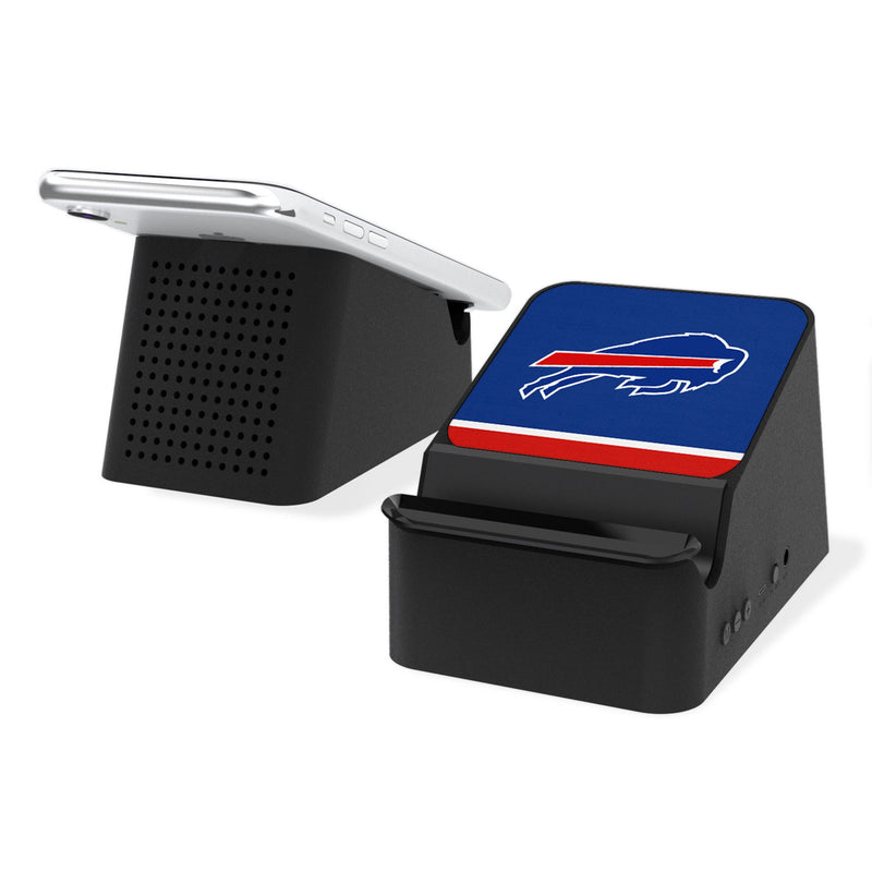 Buffalo Bills Stripe Wireless Charging Station and Bluetooth Speaker