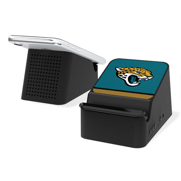 Jacksonville Jaguars Stripe Wireless Charging Station and Bluetooth Speaker