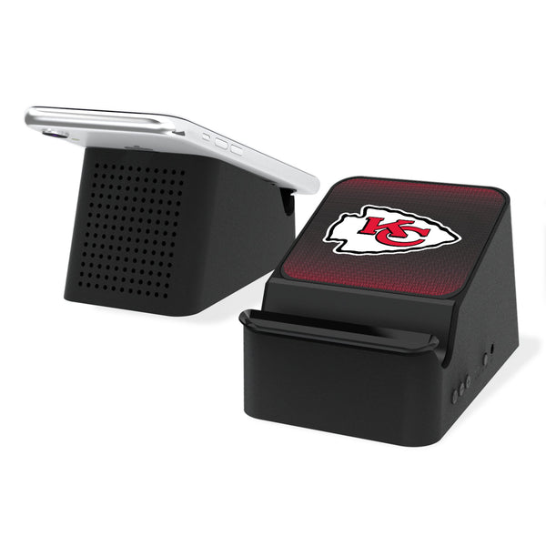 Kansas City Chiefs Linen Wireless Charging Station and Bluetooth Speaker