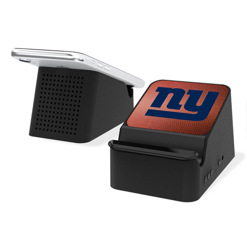 New York Giants Football Wireless Charging Station and Bluetooth Speaker