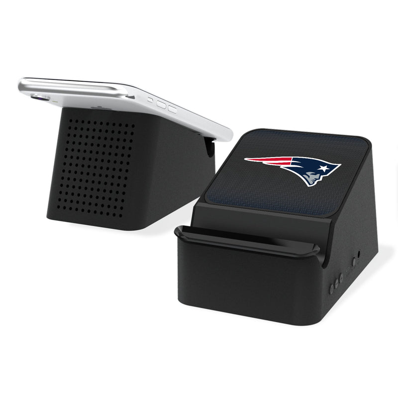 New England Patriots Linen Wireless Charging Station and Bluetooth Speaker