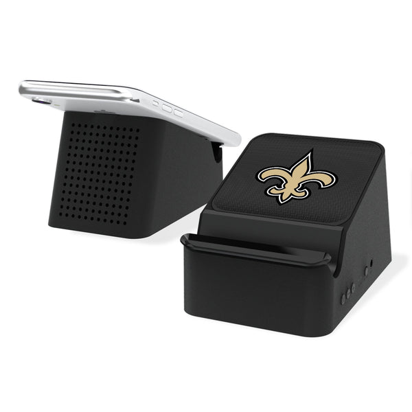 New Orleans Saints Linen Wireless Charging Station and Bluetooth Speaker