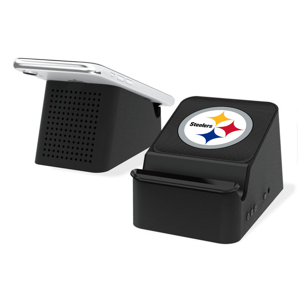 Pittsburgh Steelers Linen Wireless Charging Station and Bluetooth Speaker