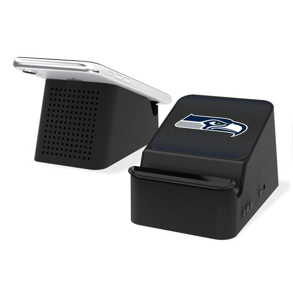 Seattle Seahawks Linen Wireless Charging Station and Bluetooth Speaker