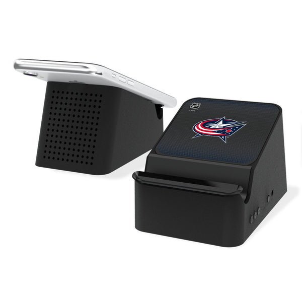 Columbus Blue Jackets Linen Wireless Charging Station and Bluetooth Speaker