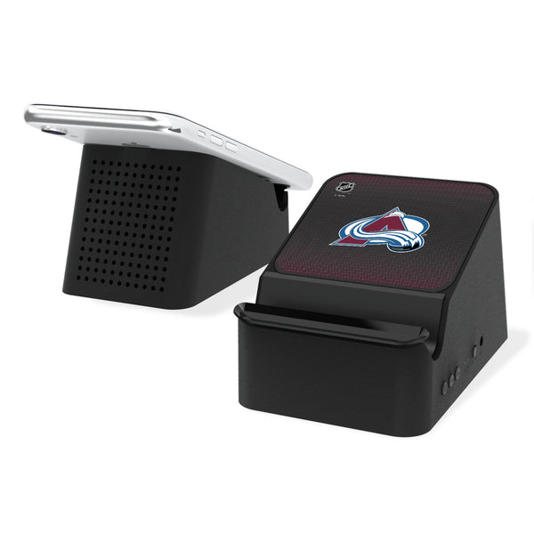 Colorado Avalanche Linen Wireless Charging Station and Bluetooth Speaker