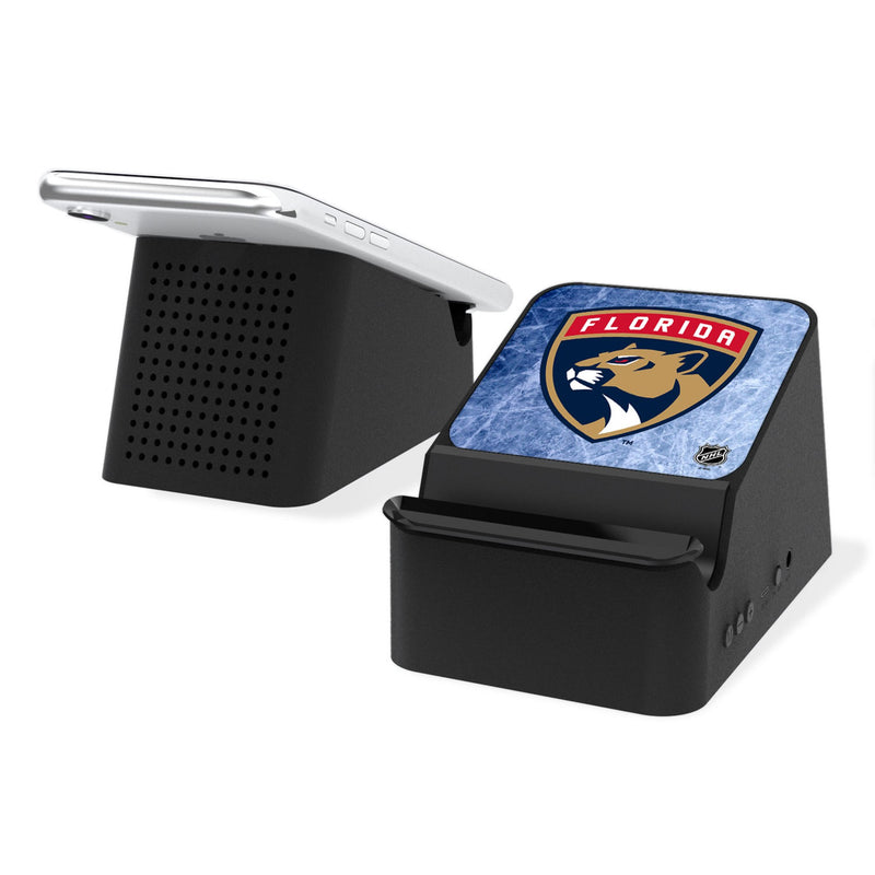 Florida Panthers Ice Flood Wireless Charging Station and Bluetooth Speaker