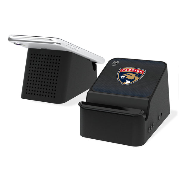 Florida Panthers Linen Wireless Charging Station and Bluetooth Speaker