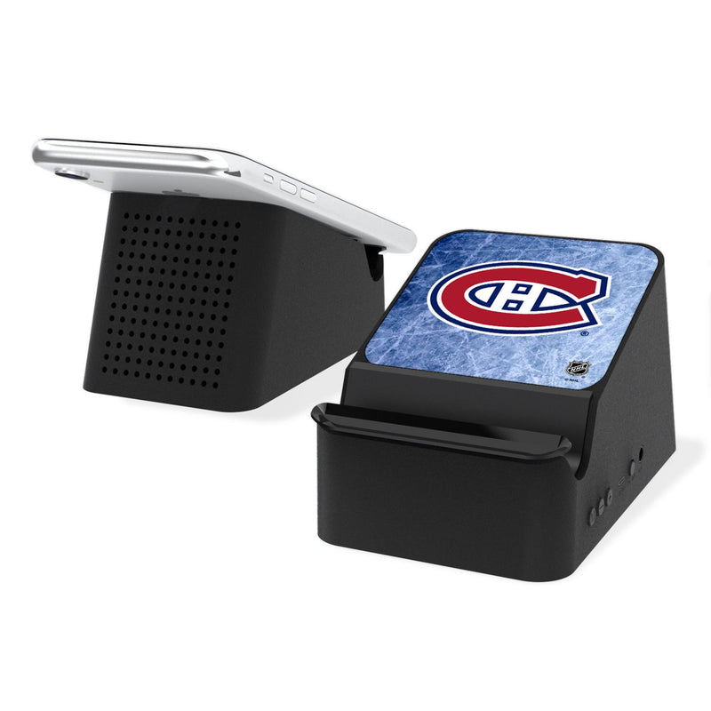 Montreal Canadiens Ice Flood Wireless Charging Station and Bluetooth Speaker