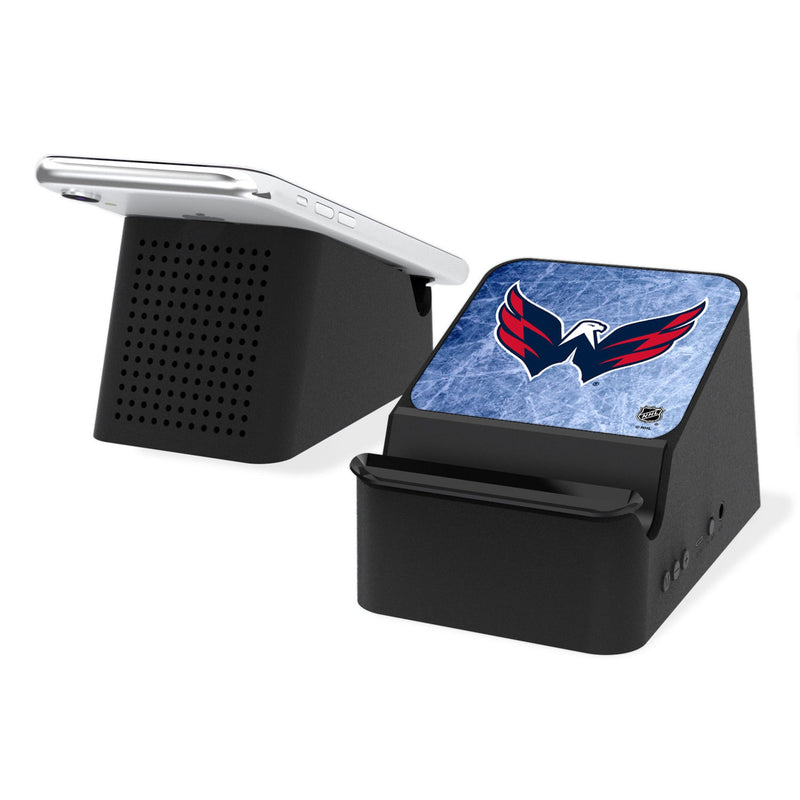 Washington Capitals Ice Flood Wireless Charging Station and Bluetooth Speaker