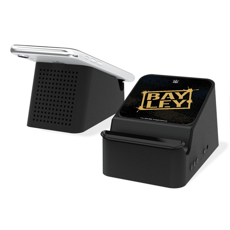 Bayley Steel Wireless Charging Station and Bluetooth Speaker