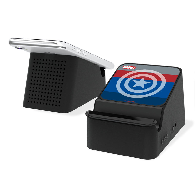 Marvel Avengers Captain America Sigil Wireless Charging Station and Bluetooth Speaker