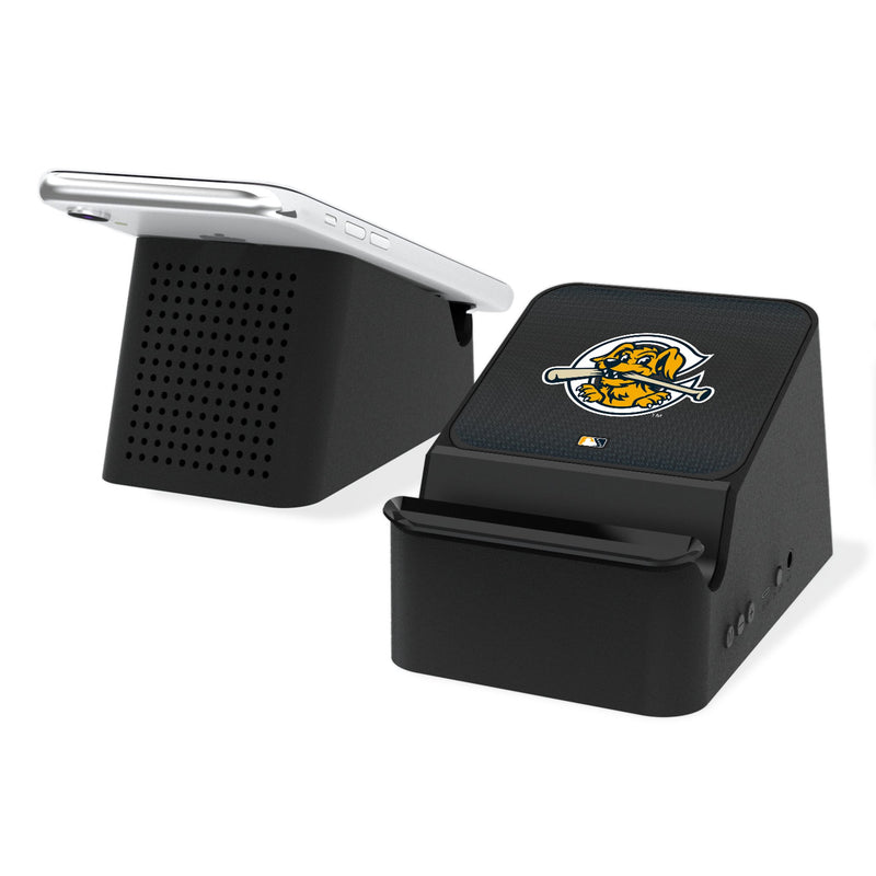 Charleston RiverDogs Linen Wireless Charging Station and Bluetooth Speaker